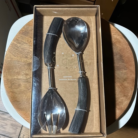 Pottery Barn Rustic Antler servers BNIB - Picture 1 of 4